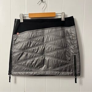 Skhoop Karolin Insulated Zip Skirt Grey Winter Black Ski Outdoor Sweden Warm